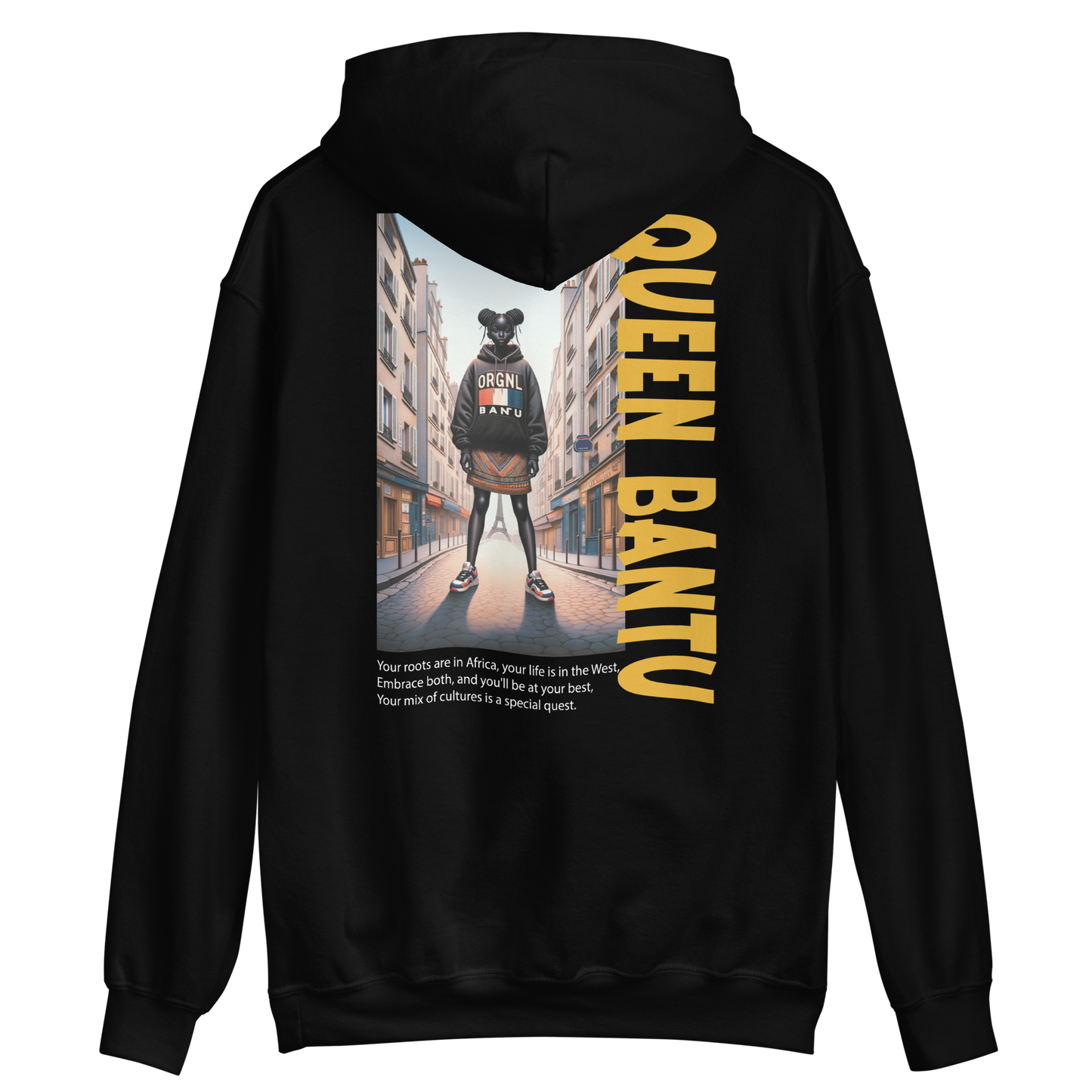 Wn's Queen Bantu City Hoodie | Paris-Gld