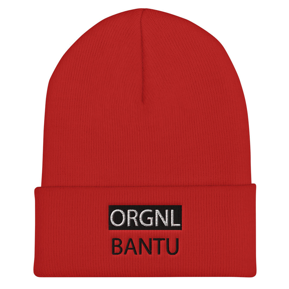 ORGNL BLK. Cuffed Beanie