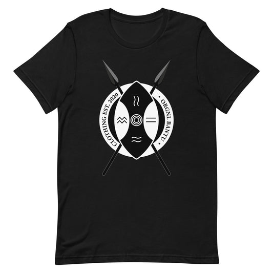 Bantu Shield T-Shirt | B-W