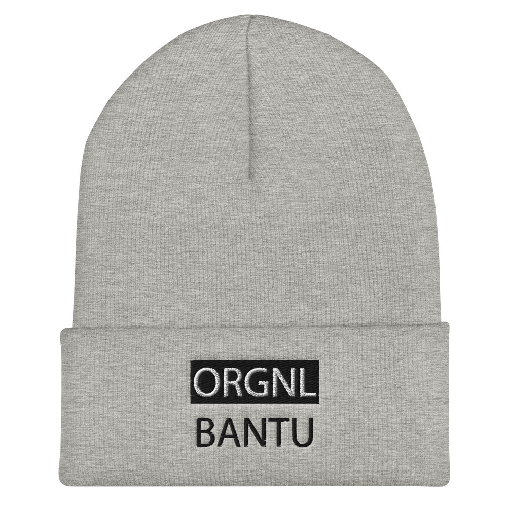 ORGNL BLK. Cuffed Beanie