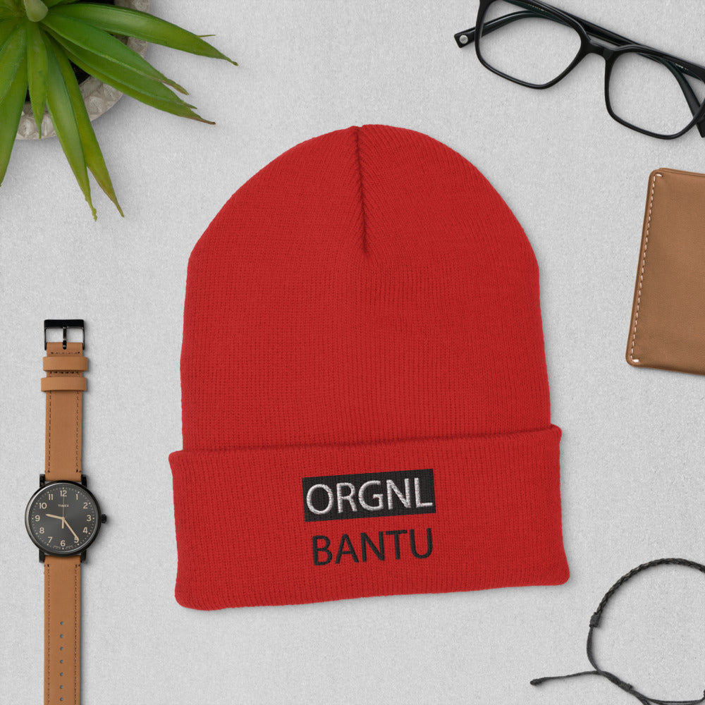 ORGNL BLK. Cuffed Beanie